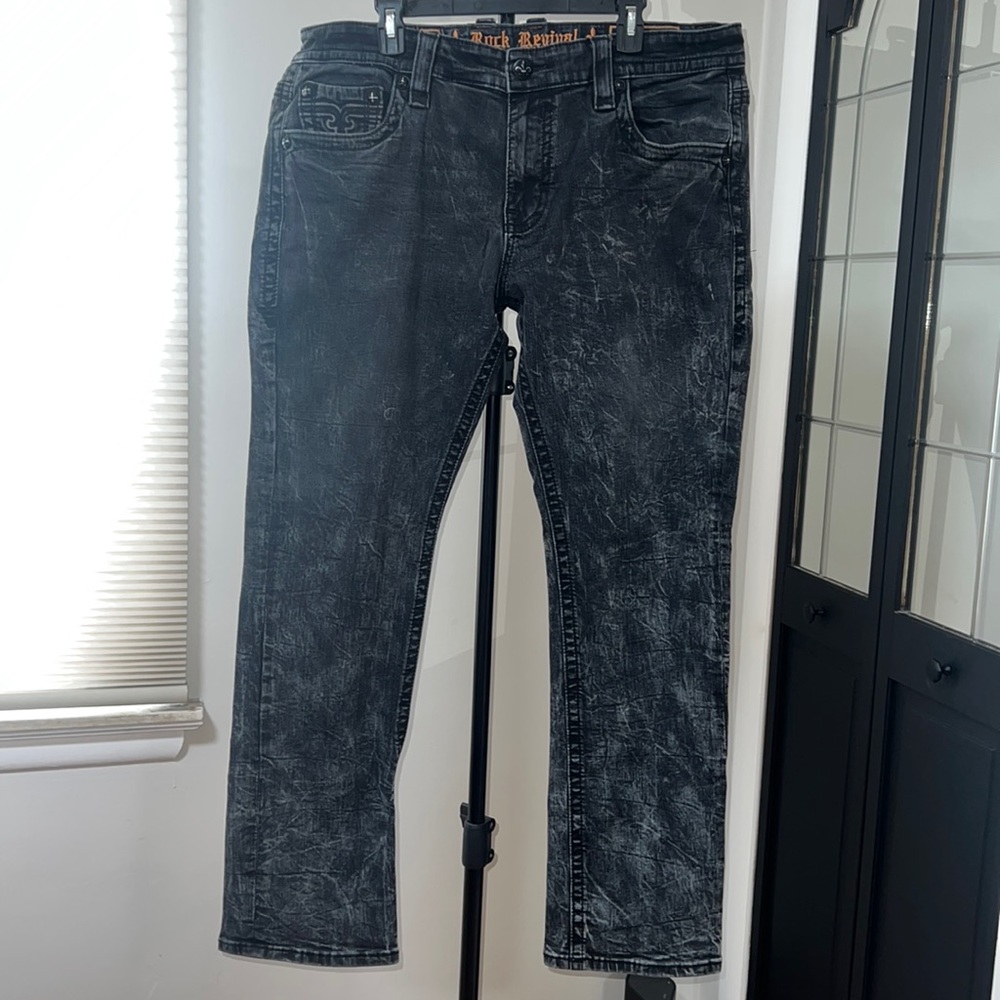 Mens Rock Revival Jeans